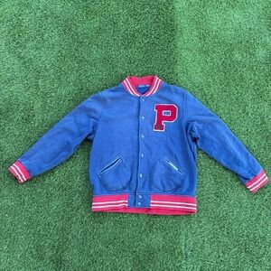 Polo Ralph Lauren Men's XL/TG New York Letterman Varsity Football Bomber Jacket